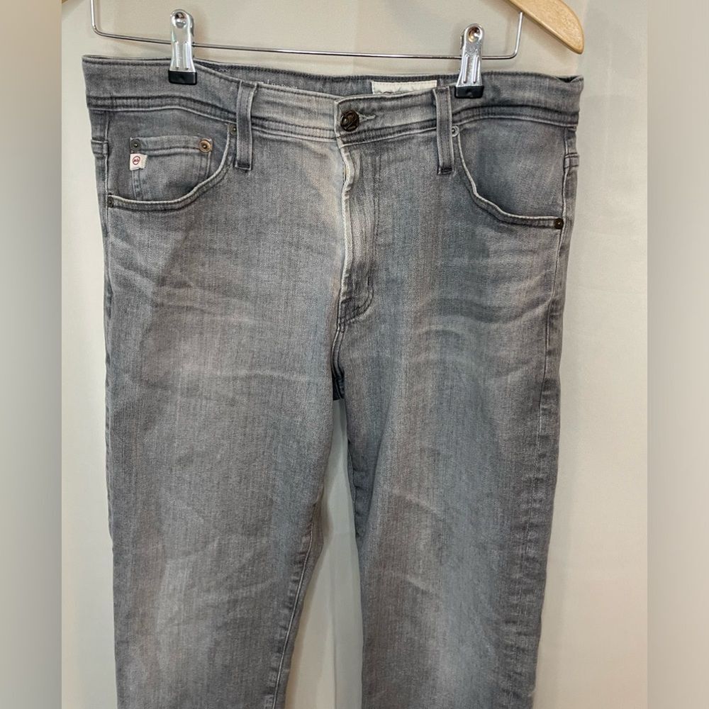 Adriano Goldschmied Everett Slim Straight Mens Gray Premium Denim Jeans 33/33‎ - Picture 2 of 10